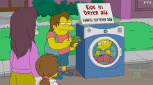 Ride In Dryer - The Simpsons GIF