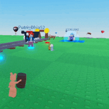 a group of people are playing a video game and one of their names is putrisdhia52