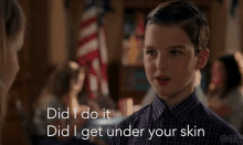 Young Sheldon Under Your Skin GIF