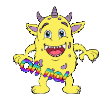 Oh No Animated Monster Stickers Sticker - Oh No Animated Monster Stickers Stickers