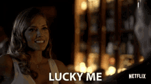 Lucky Me Charlotte GIF - Lucky Me Charlotte Tricia Helfer GIFs