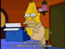 Grandpa Simpsons GIF - Grandpa Simpsons Typewriter GIFs