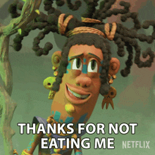 Thanks For Not Eating Me Rico GIF - Thanks For Not Eating Me Rico Maya And The Three GIFs