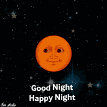 Goodnight Happy Night GIF - Goodnight Happy Night Full Moon GIFs