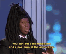 You Can Get A Mammogram & A Pedicure At The Same Time GIF