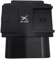 a black device that says bvnd on the front