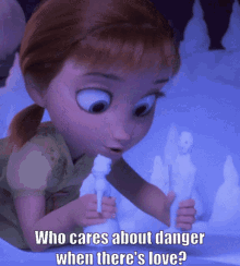 Princess Anna Frozen2 GIF - Princess Anna Frozen2 Who Cares About Danger When Theres Love GIFs