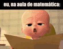 Prova De Matemática / Boss Baby / Confusa / GIF - Boss Baby Math Test What GIFs