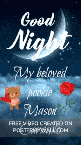 Goodnight Mason Goodnight My Pookie GIF - Goodnight Mason Goodnight Goodnight My Pookie GIFs