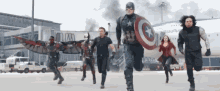 Avengers Attack - Attack GIF - Civil War Captain America Charge GIFs