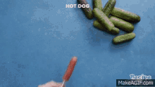 Hotdog Insert GIF - Hotdog Insert Pickle GIFs