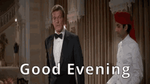 Good Evening Roger Moore GIF - Good Evening Roger Moore Octopussy GIFs