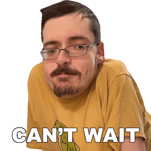 Can'T Wait Ricky Berwick Sticker - Can'T Wait Ricky Berwick I Am Excited Stickers