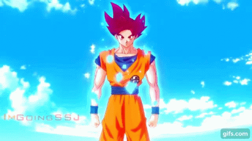 Super Saiyan God Goku GIF - Super Saiyan God Goku Dragon Ball