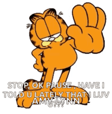 Garfield Stop GIF - Garfield Stop Pause GIFs