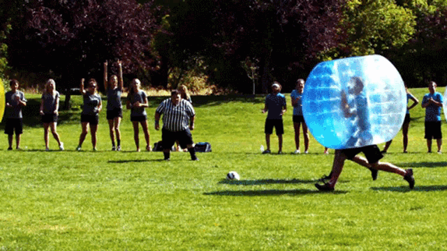 PWC Team Building Bubble Ball Games on Make a GIF