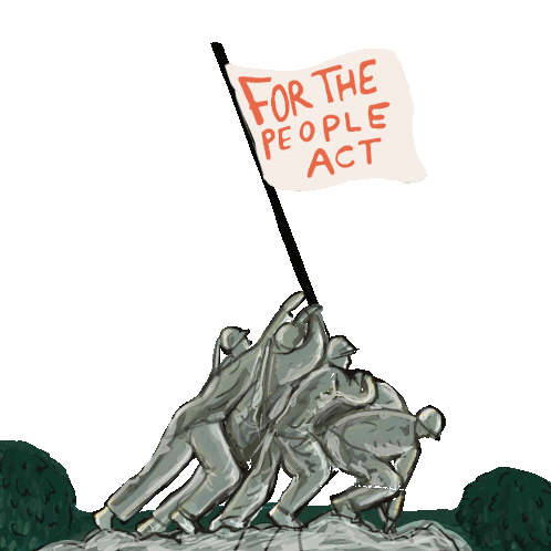 For The People Act Pass Hr1 Sticker - For The People Act Pass Hr1 Hr1bill Stickers