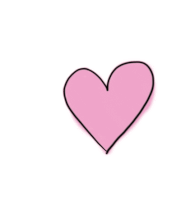 a drawing of a broken heart with a yellow diamond next to it on a white background .