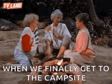 When We Finally Get To The Campsite Hug GIF - When We Finally Get To The Campsite Hug Old Ladies GIFs