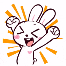animal bunny rabbit cute happy