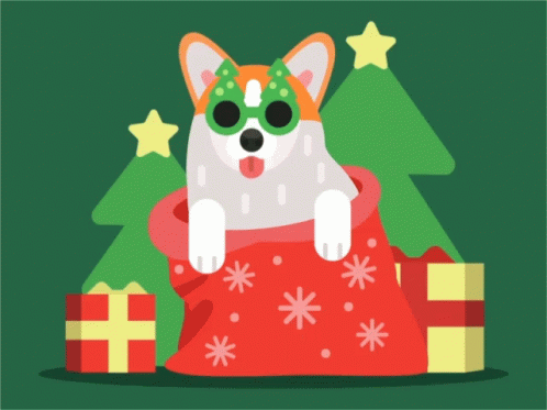 Corgi Christmas GIF - Corgi Christmas Gifts - Discover & Share GIFs