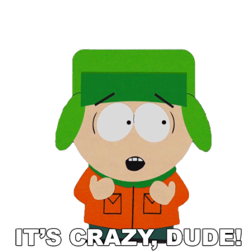 Its Crazy Dude Kyle Broflovski Sticker - Its Crazy Dude Kyle Broflovski South Park Stickers