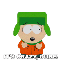 Its Crazy Dude Kyle Broflovski Sticker - Its Crazy Dude Kyle Broflovski South Park Stickers