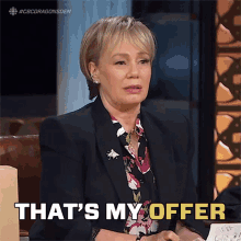 Thats My Offer Arlene Dickinson GIF - Thats My Offer Arlene Dickinson Dragons Den GIFs