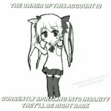 the owner of this account is currently spiraling into insanity they will be right back