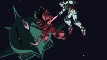 a cartoon of a robot flying through the air