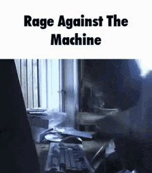 Rage Against The Machine Computer Crash GIF