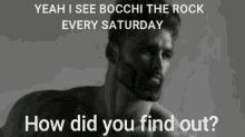 Gigachad Bocchi The Rock GIF - Gigachad Bocchi The Rock Saturday GIFs