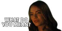 What Do You Mean Emma Stone Sticker - What Do You Mean Emma Stone Mia Stickers
