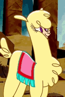 llama excited cartoon dying laughing
