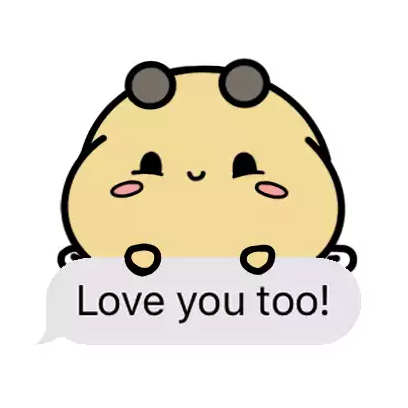 Love You Too Love You Too Bee Sticker - Love You Too Love You Too Bee Stickers