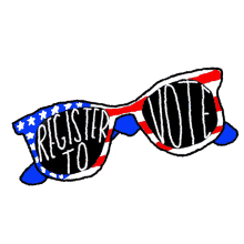 lcv sunglasses sand register to vote summer voting