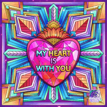 My Heart Is With You Mandela GIF - My Heart Is With You Mandela Colorful GIFs