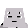 a cartoon drawing of a gray electrical outlet with a face .