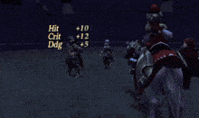 a video game character named luna is riding a white horse