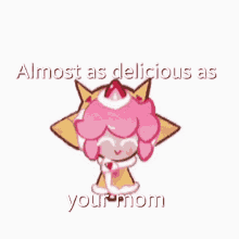 Cookie Run Strawberry Crepe Cookie GIF - Cookie Run Strawberry Crepe Cookie Your Mom GIFs