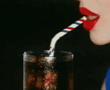 chill coke drink sip straw