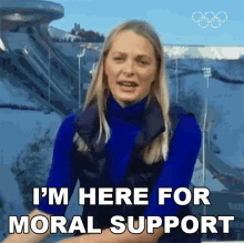 Im Here For Moral Support Ash Tulloch GIF - Im Here For Moral Support Ash Tulloch Olympics GIFs