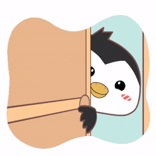 cute penguin i am here coming out welcome