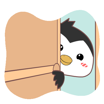 Cute Penguin Sticker - Cute Penguin I Am Here Stickers