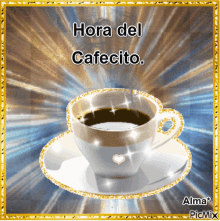 hora del cafecito coffee time sparkle coffee cup