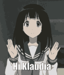 Hi Klaudia Anime GIF - Hi Klaudia Anime GIFs