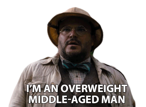 Im An Overweight Middle Aged Man Sticker - Im An Overweight Middle Aged Man Fat Stickers