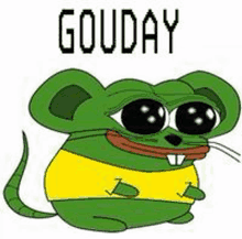 Gouday Cheesed To Meet You GIF - Gouday Cheesed To Meet You Rat Pepe GIFs