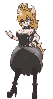 Bowsette Sorry Not Peach GIF - Bowsette Sorry Not Peach Bowser GIFs