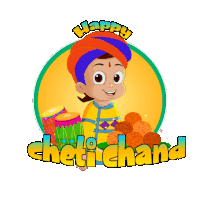 Happy Cheti Chand Chhota Bheem Sticker - Happy Cheti Chand Chhota Bheem Aap Ko Cheti Chand Ki Shubhkamnaye Stickers